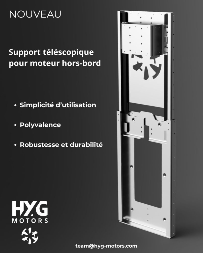NOUVEAUTÉ – Support télescopique pour moteur hors bord !