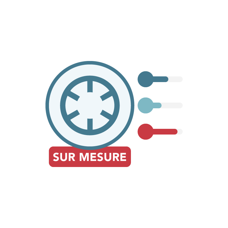 icône pour le développement produit sur mesure